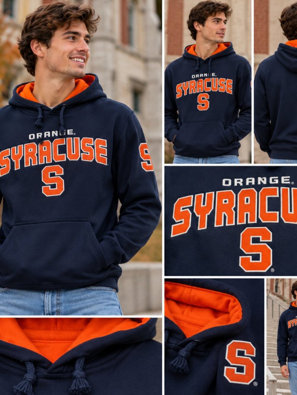Syracuse Orange Cover One Pullover Hoodie – Size Small